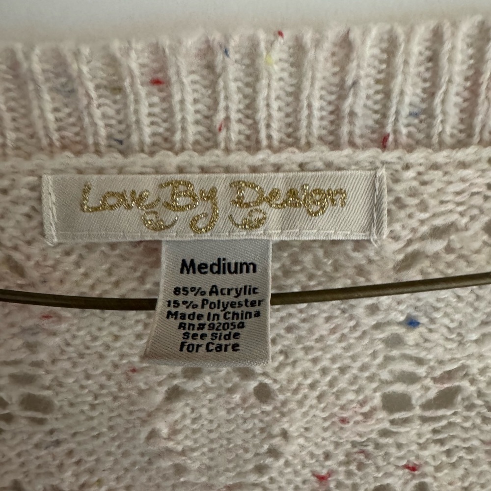 Elegant Cream Knit Sweater - Picture 4 of 6